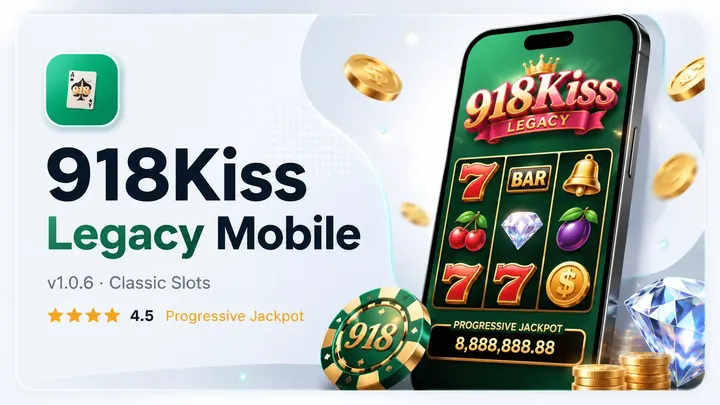 918Kiss Legacy Mobile – v1.0.6 Classic Slots, 4.5 stars, Progressive Jackpot
