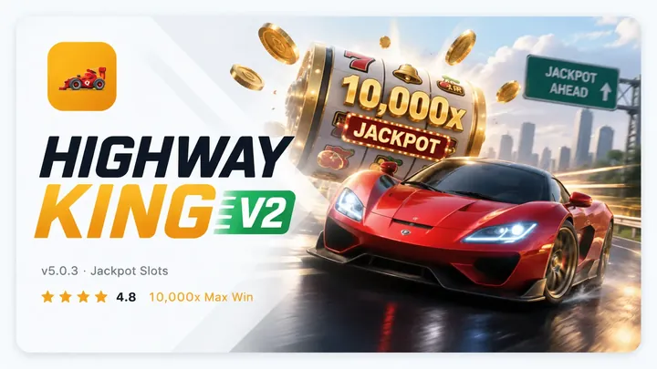 Highway King V2 – v5.0.3 Jackpot Slots, 4.8 stars, 10,000x Max Win
