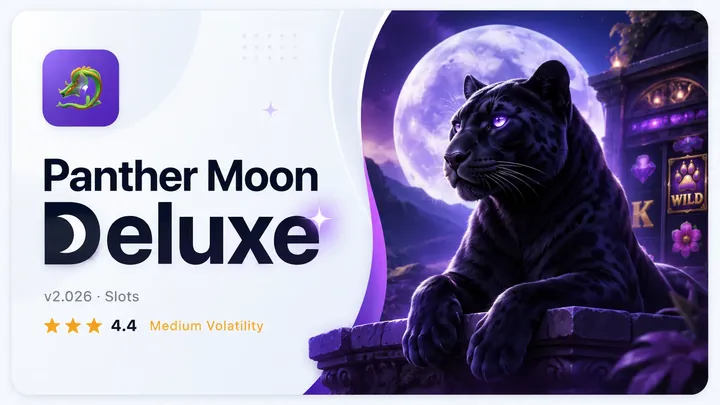 Panther Moon Deluxe – v2.026 Slots, 4.4 stars, Medium Volatility